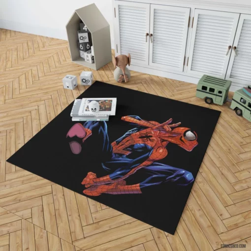 Spider-Man Web-Slinger Heroic Feats Comic Rug 1