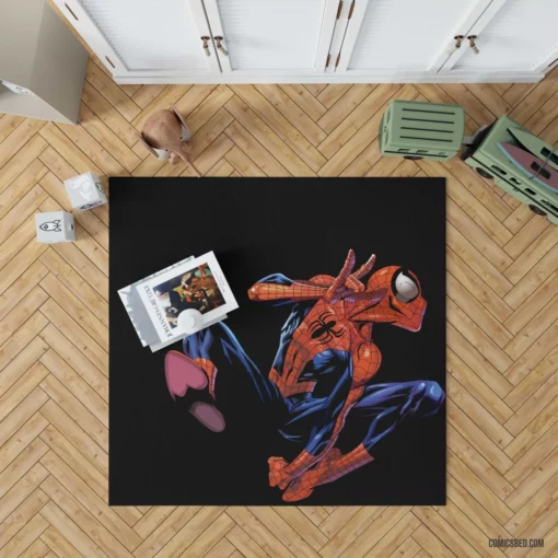 Spider-Man Web-Slinger Heroic Feats Comic Rug