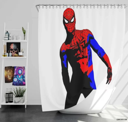 Spider-Man Web-Slinger Tales Comic Shower Curtain