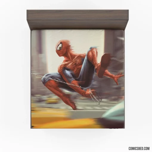 Spider-Man Web-Slinger of NYC Comic Fitted Sheet 1