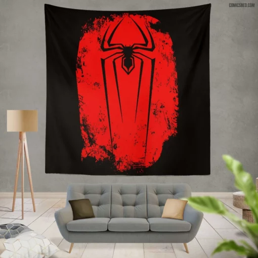 Spider-Man Web-Slinging Adventures Persist Comic Wall Tapestry