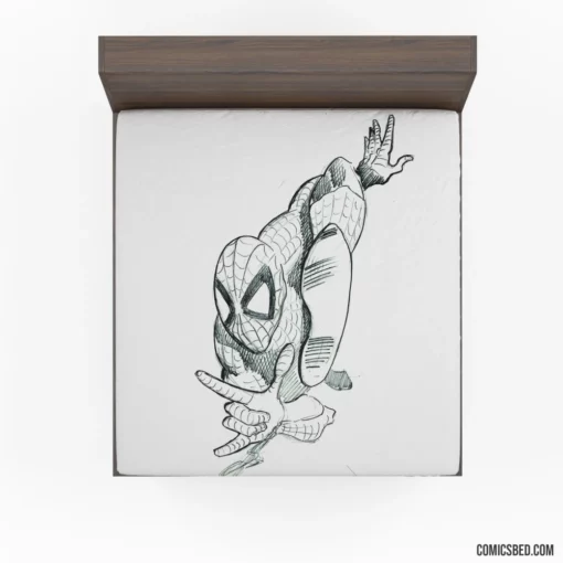 Spider-Man Web-Swinging Avenger Comic Fitted Sheet 1