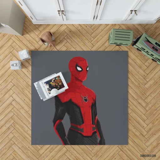 Spider-Man Webbed Crusader Comic Rug