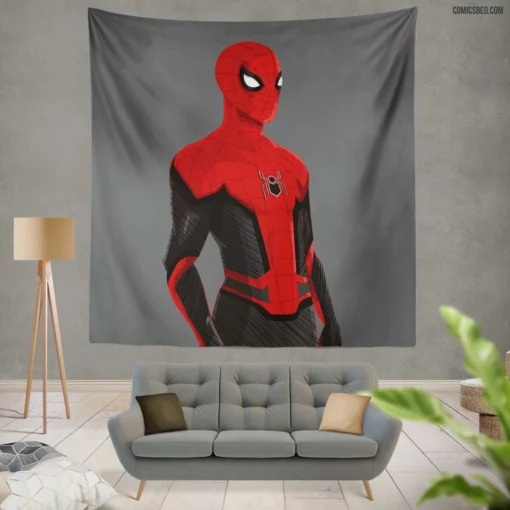 Spider-Man Webbed Crusader Comic Wall Tapestry