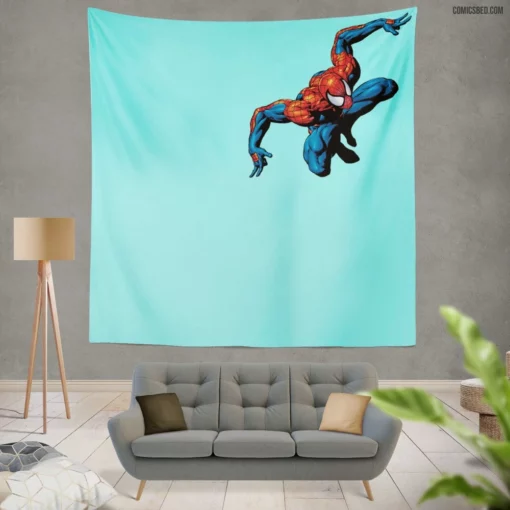 Spider-Man Webbed Vigilante Chronicles Comic Wall Tapestry