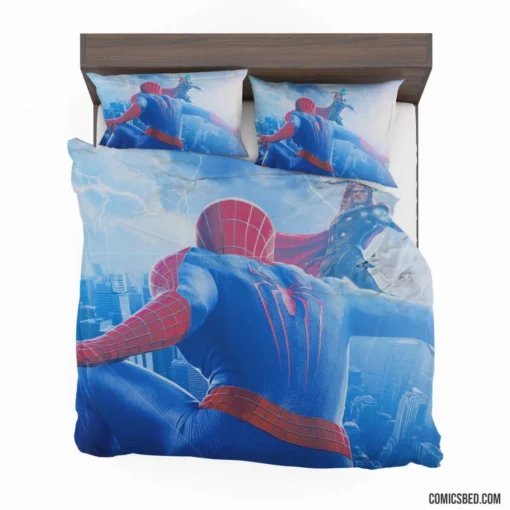 Spider-Man vs. Thor Epic Duel Comic Bedding Set 1