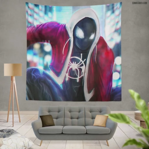 Spider-Man vs. Venom Epic Showdown Comic Wall Tapestry