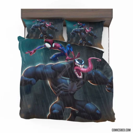 Spider-Man vs. Venom Marvel Conflict Comic Bedding Set 1