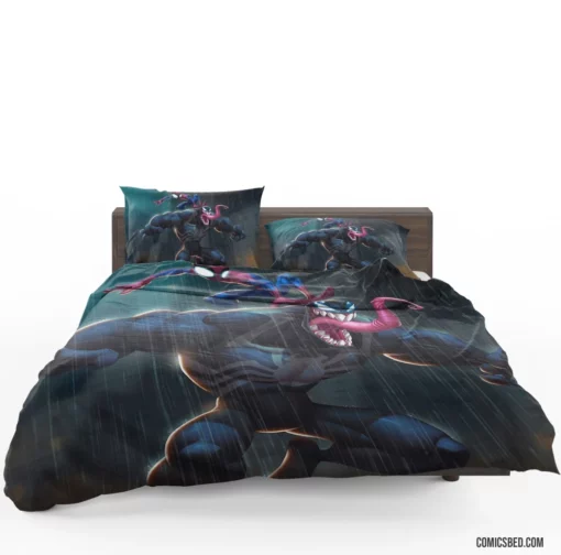 Spider-Man vs. Venom Marvel Conflict Comic Bedding Set