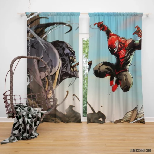 Spider-Man vs. Venom Marvel Showdown Comic Curtain