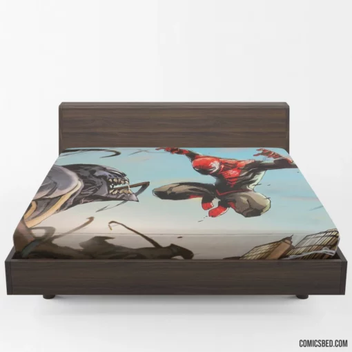 Spider-Man vs. Venom Marvel Showdown Comic Fitted Sheet