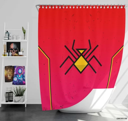 Spider Woman Marvel Arachnid Hero Comic Shower Curtain