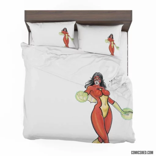 Spider-Woman Marvel Web-Spinning Heroine Comic Bedding Set 1