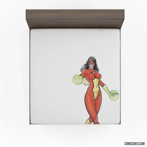 Spider-Woman Marvel Web-Spinning Heroine Comic Fitted Sheet 1