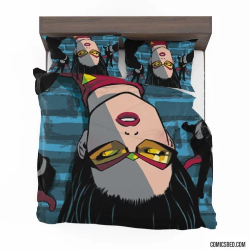 Spider-Woman Wall-Crawling Hero Comic Bedding Set 1