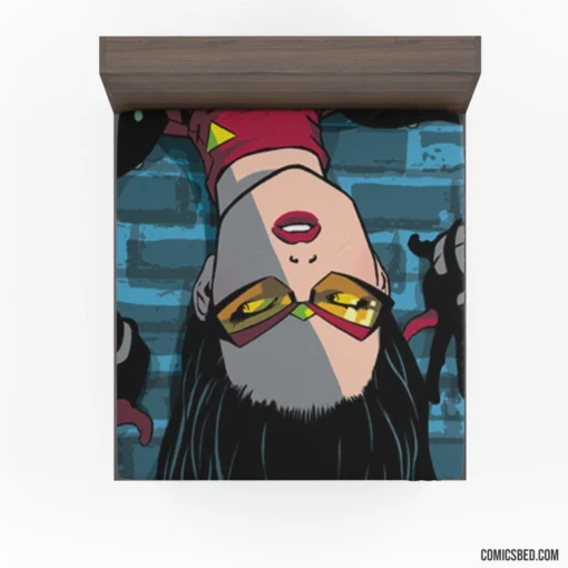 Spider-Woman Wall-Crawling Hero Comic Fitted Sheet 1