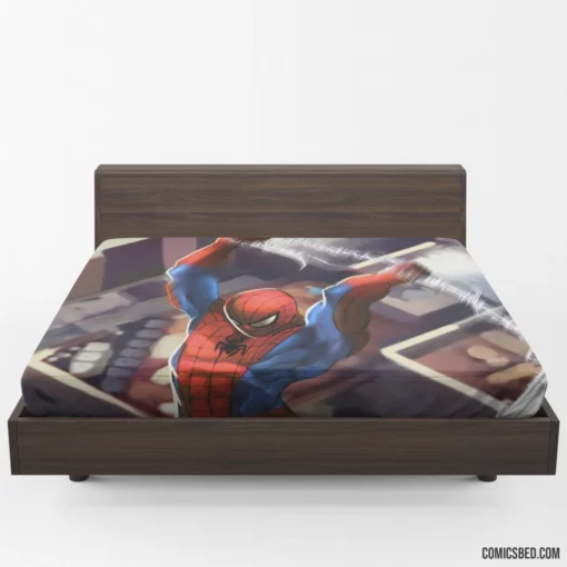 Spidey Team-Up Adventures Allies Unite Comic Fitted Sheet