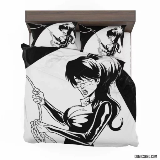 Spooky Showdown Strippers vs. Werewolves Comic Bedding Set 1