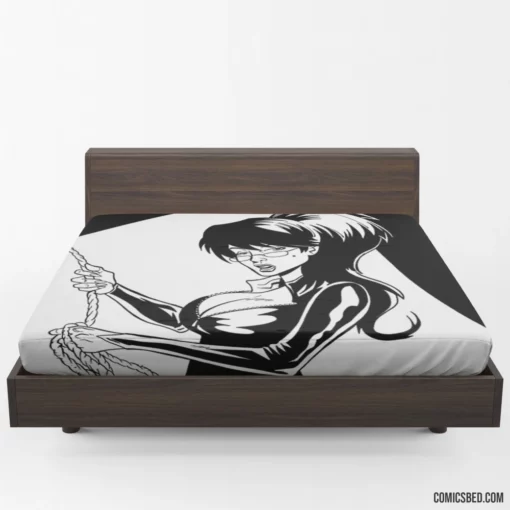 Spooky Showdown Strippers vs. Werewolves Comic Fitted Sheet