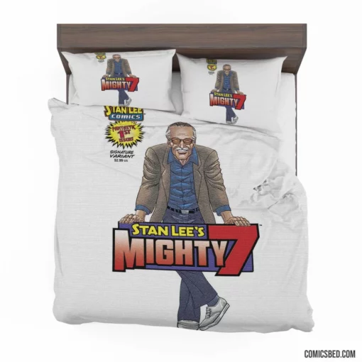 Stan Lee Mighty 7 Marvel Heroes Comic Bedding Set 1