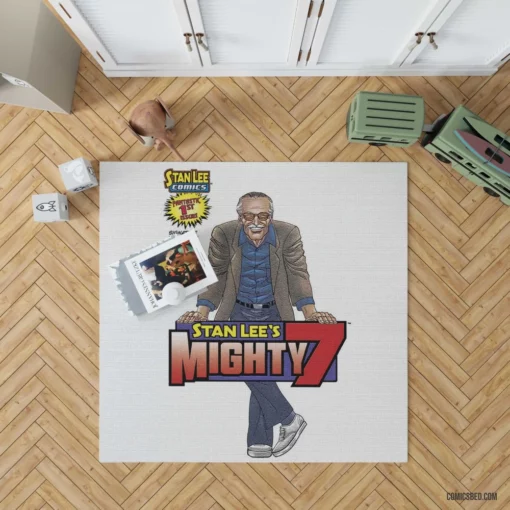 Stan Lee Mighty 7 Marvel Heroes Comic Rug