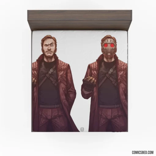 Star Lord Guardians Intergalactic Leader Comic Fitted Sheet 1