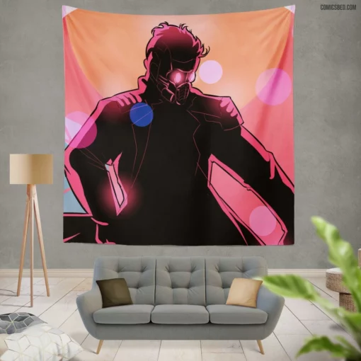 Star Lord Marvel Cosmic Guardian Comic Wall Tapestry