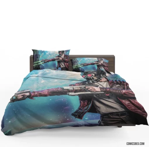 Star Lord Marvel Galactic Guardian Comic Bedding Set