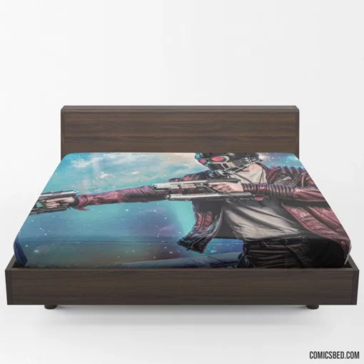 Star Lord Marvel Galactic Guardian Comic Fitted Sheet