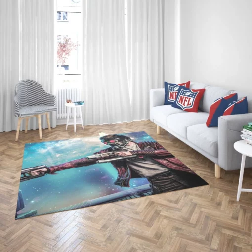 Star Lord Marvel Galactic Guardian Comic Rug 2