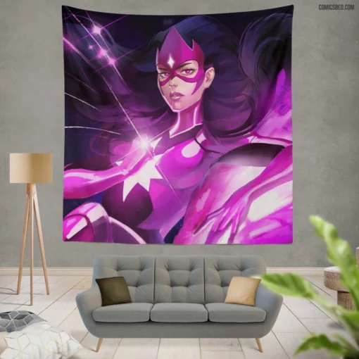 Star Sapphire Corps Crystal Power Comic Wall Tapestry