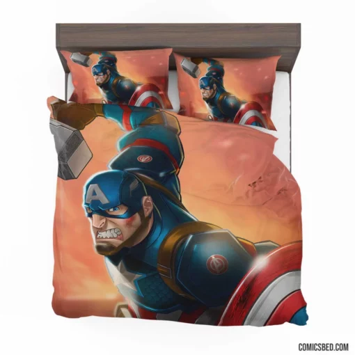 Star-Spangled Defender The Captain Saga Comic Bedding Set 1