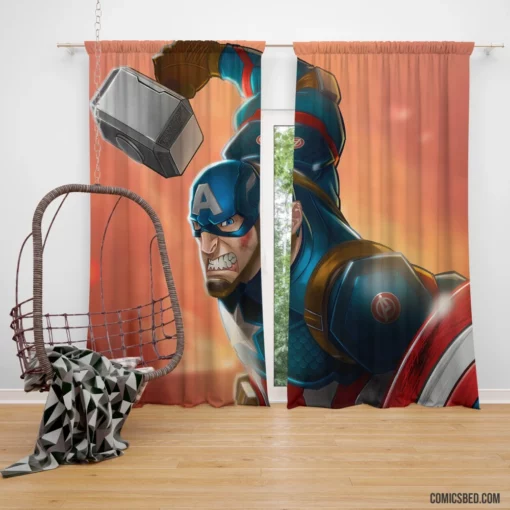 Star-Spangled Defender The Captain Saga Comic Curtain