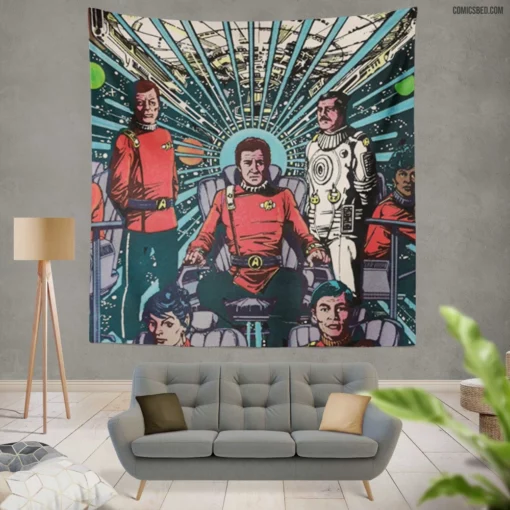 Star Trek Galactic Adventures Comic Wall Tapestry