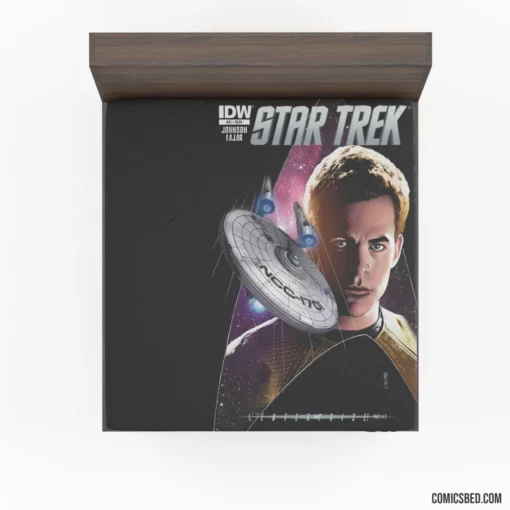 Star Trek Intergalactic Journeys Comic Fitted Sheet 1