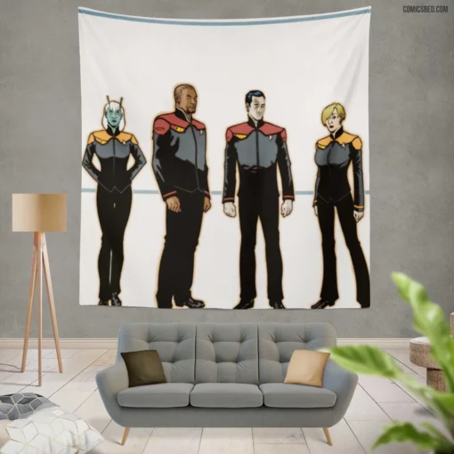 Star Trek Intergalactic Trek Comic Wall Tapestry