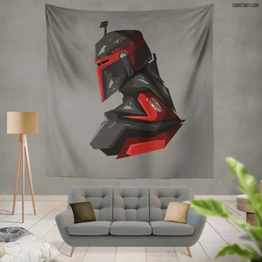 Star Wars Boba Fett Galactic Bounty Comic Wall Tapestry