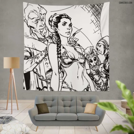 Star Wars Galactic Epic Comic Wall Tapestry