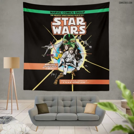 Star Wars Galactic Saga Comic Wall Tapestry