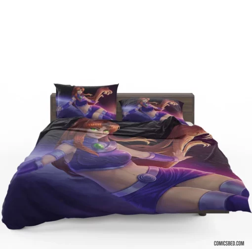 Starfire Alien Princess of Titans Comic Bedding Set