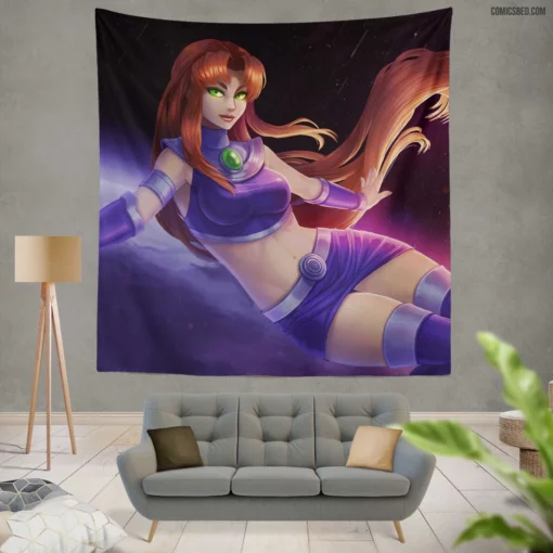 Starfire Alien Princess of Titans Comic Wall Tapestry