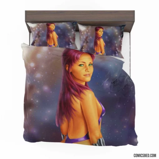 Starfire Tamaranean Heroine Comic Bedding Set 1