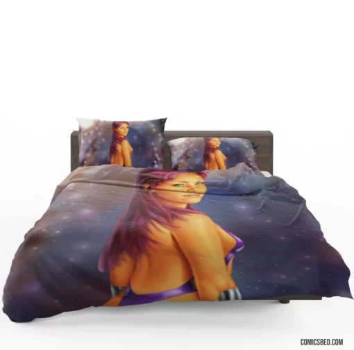 Starfire Tamaranean Heroine Comic Bedding Set