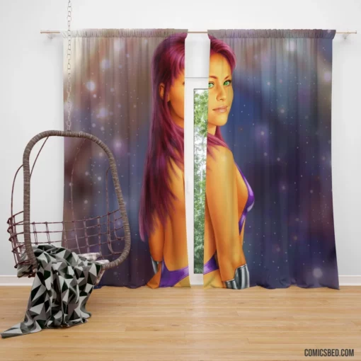 Starfire Tamaranean Heroine Comic Curtain