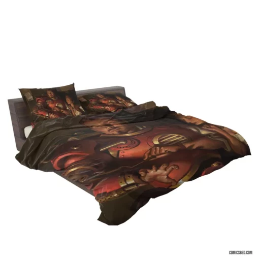 Steampunk Iron Man Victorian Tech Comic Bedding Set 2