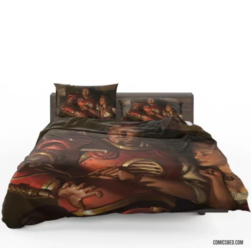 Steampunk Iron Man Victorian Tech Comic Bedding Set