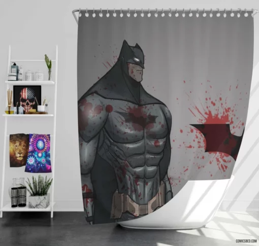 Steampunk Knight Batman Victorian Adventure Comic Shower Curtain