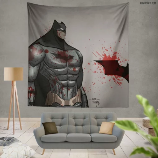 Steampunk Knight Batman Victorian Adventure Comic Wall Tapestry