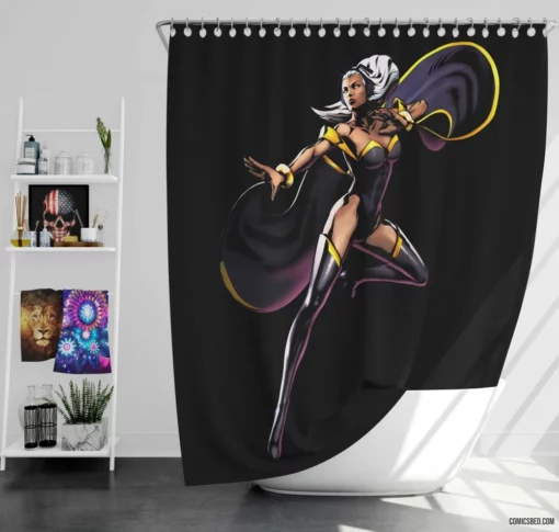 Storm Elemental Mutant Comic Shower Curtain