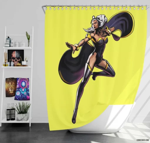 Storm Elemental Weather Mistress Comic Shower Curtain